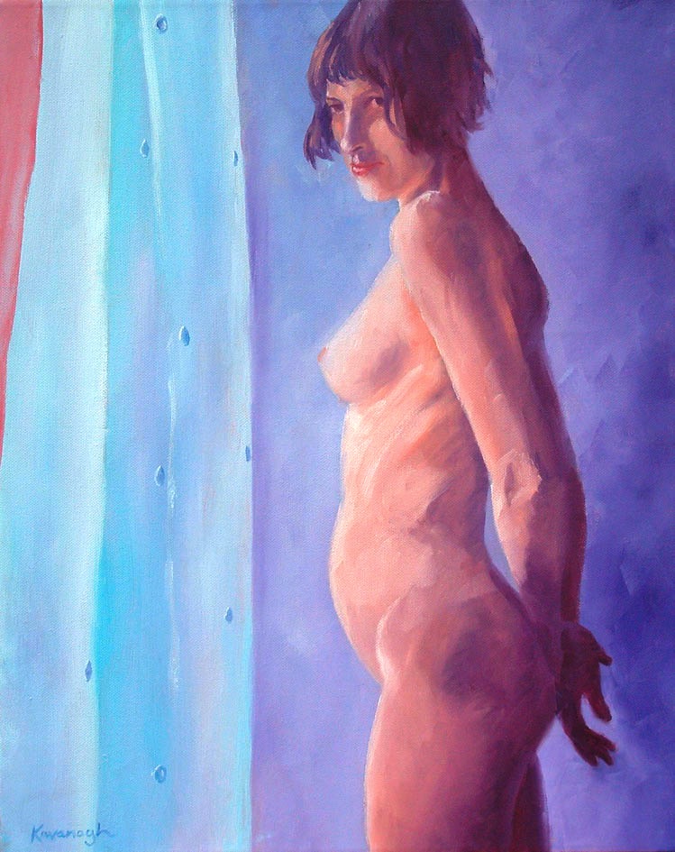 portrait nude at window